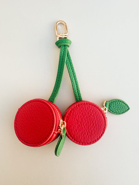 Cherry Airtag Case Bag Charm – Stylish & Practical